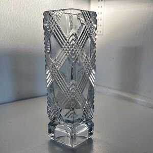 Vintage Avon Elegant Clear Glass Bud Vase